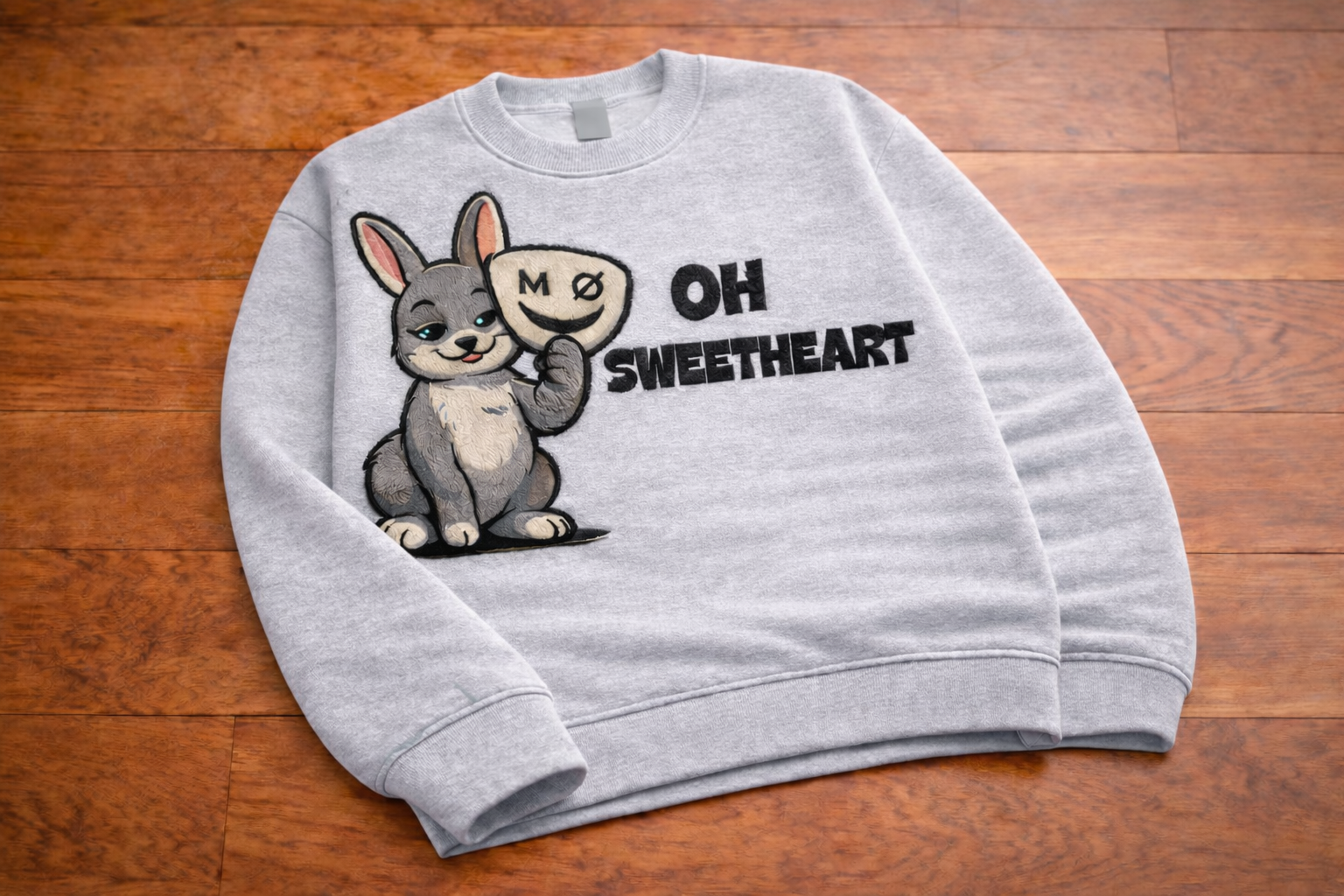 Oh Sweetheart Crewneck - Rabbit