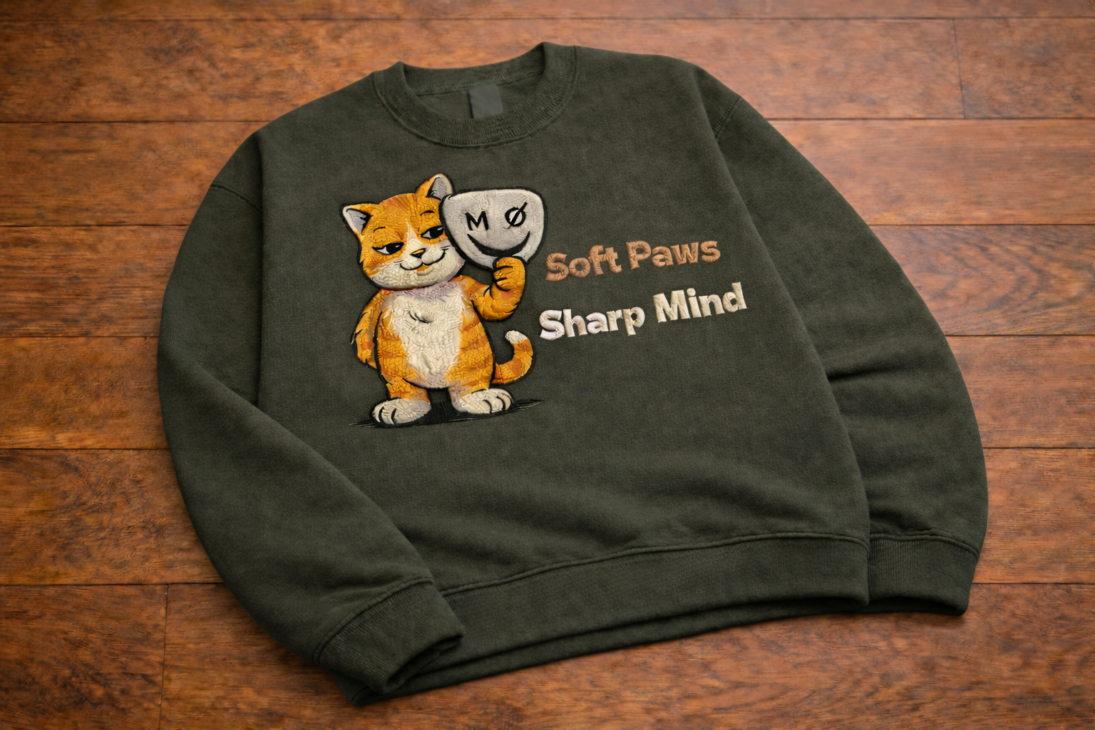 Soft Paws, Sharp Mind Crewneck - Cat