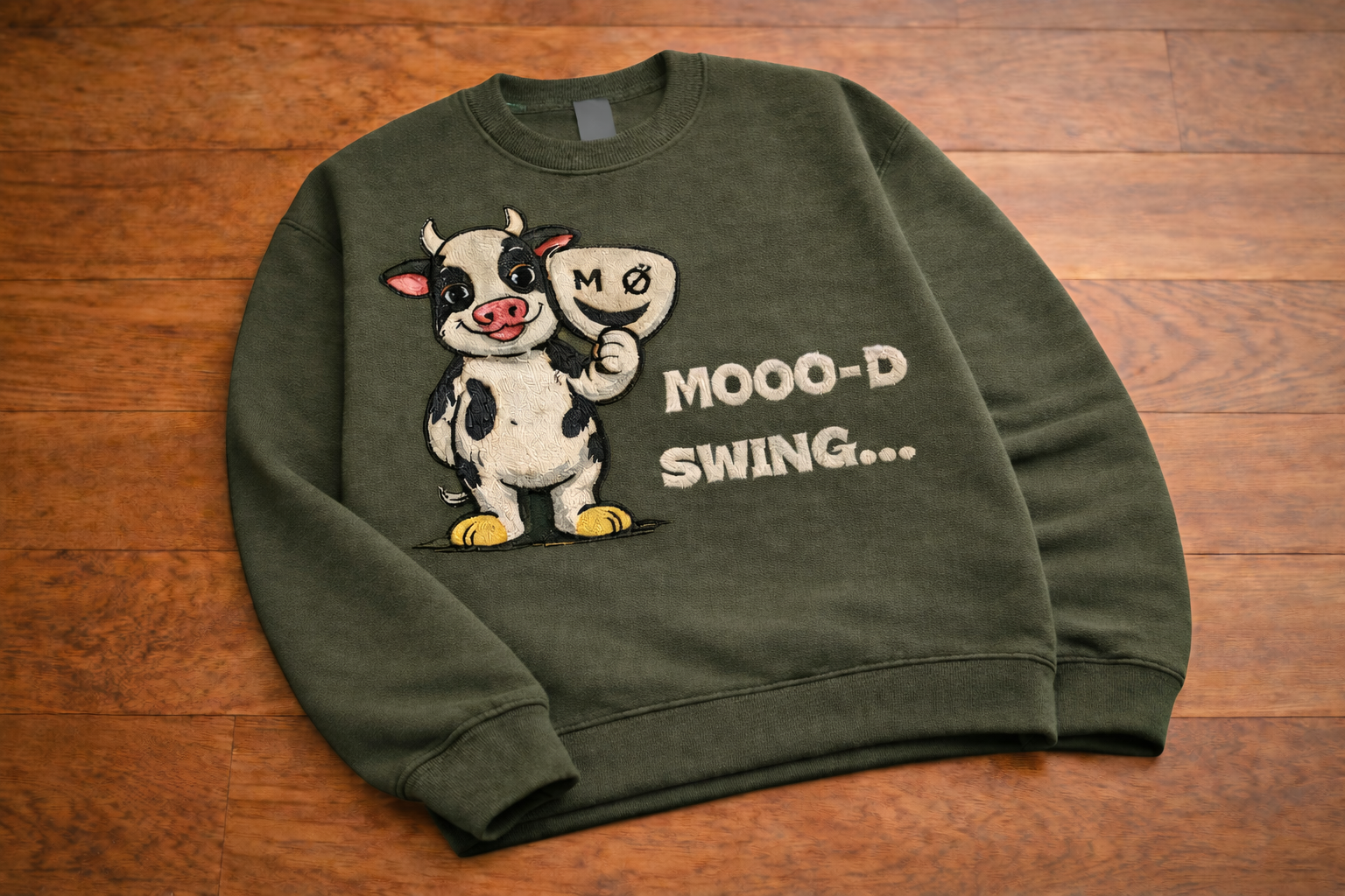 Moood Swing Crewneck - Cow
