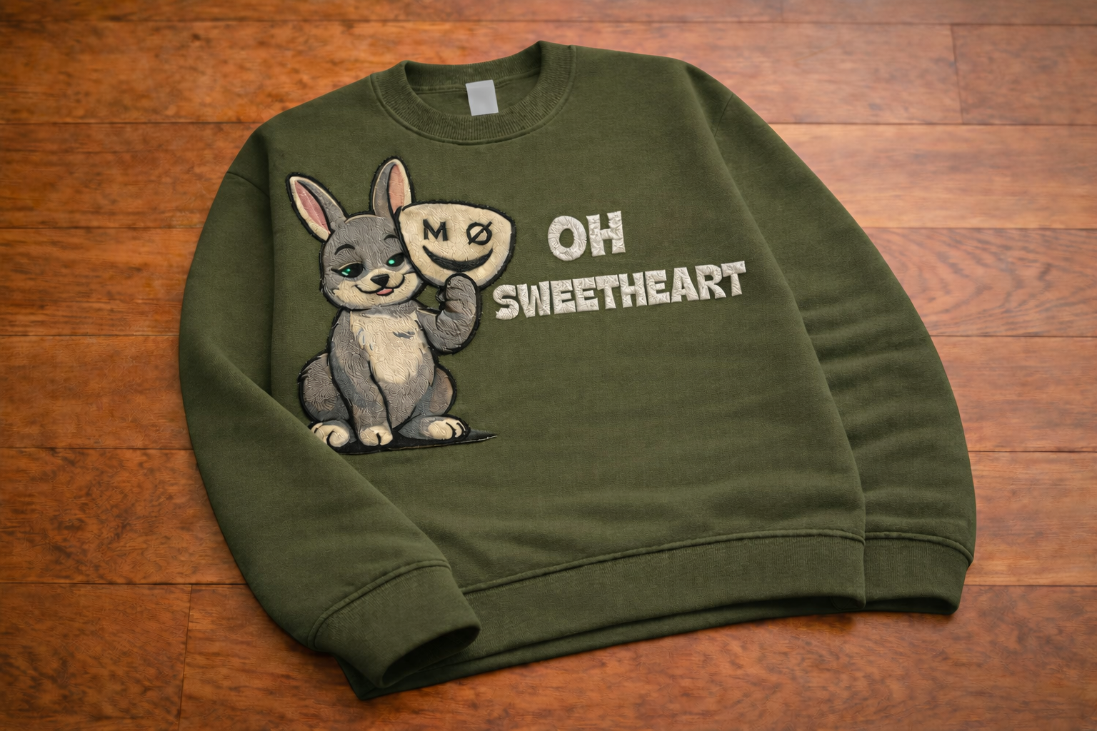 Oh Sweetheart Crewneck - Rabbit
