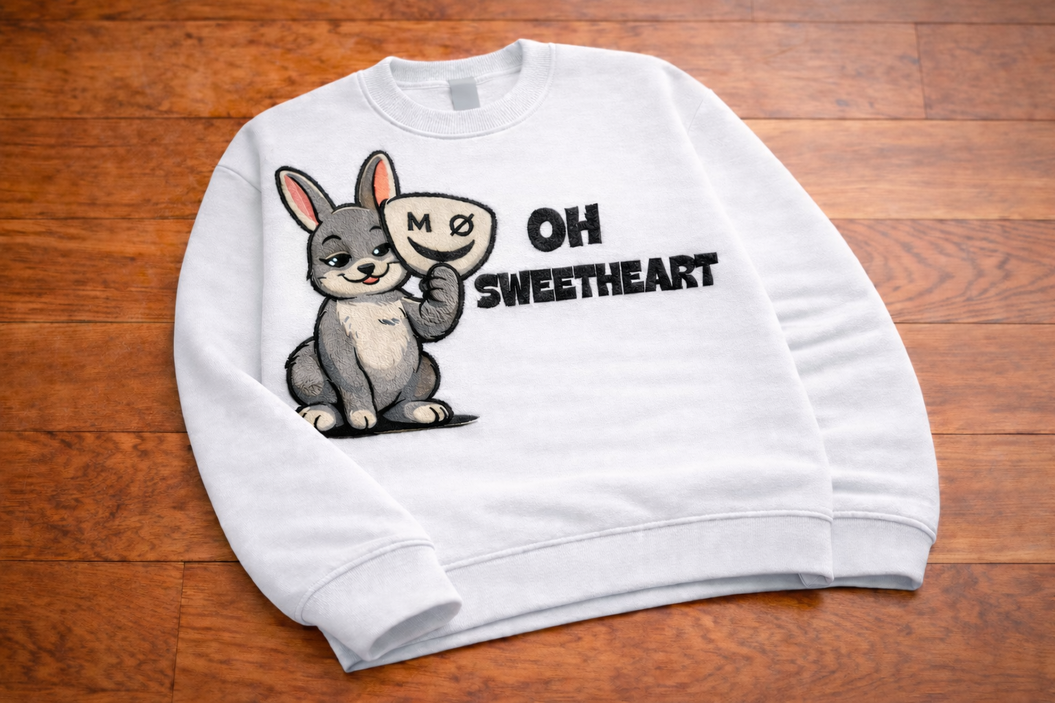 Oh Sweetheart Crewneck - Rabbit